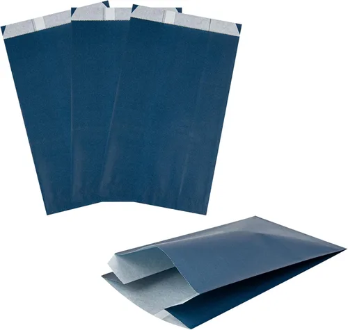 Vista 29 de Restaurantware Bag Tek - Bolsas de papel de 5 x 3 x 8.75 pulgadas para aperitivos, 100 bolsas desechables para papas fritas, a prueba de grasa