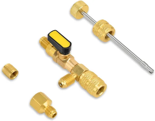 Vista 4 de Stanbroil Herramienta instaladora de núcleo de válvula con puerto de doble tamaño de 1/4 y 5/16 pulgadas, herramienta de válvula Schrader