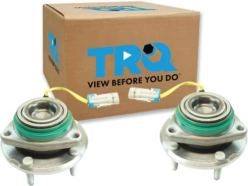 Vista 149 de TRQ Conjunto de rodamiento y cubo de rueda delantera de 2 piezas compatible con Chevrolet Trailblazer 02-09, Trailblazer EXT 02-06, GMC Envoy 02-09
