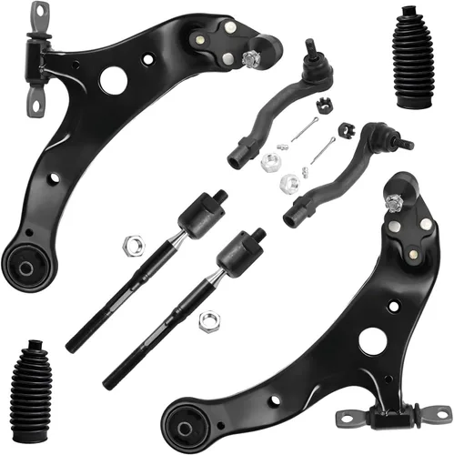 Vista 301 de Detroit Axle - Kit de brazos de control delanteros de 8 piezas para Toyota Sienna 2004-2010, 2 brazos de control inferiores con rótulas, 4 barras