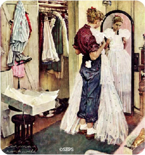 Vista 7 de ARCANE VAULT - Saturday Evening Post™, imán de madera de Acción de Gracias, corte láser, abedul recubierto de ultravioleta, decoración de cocina