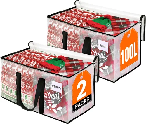 Vista 12 de RoomHacks Bolsas de mudanza transparentes extragrandes y resistentes, con asa reforzada y doble cremallera, bolsas de almacenamiento alternativas a