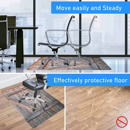 Vista 134 de Teal Hardwood Floor Desk Chair Mat, Painted Wood Board Horizontal Lines Birthdays Easter Holiday Print Backdrop Image, Protects Hardwood Floor Under