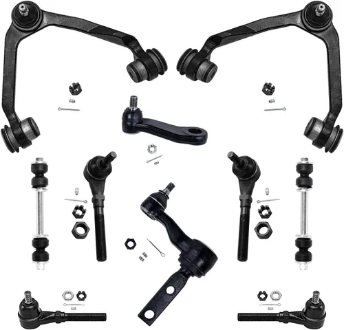 Vista 177 de Detroit Axle - Kit de suspensión frontal de 10 piezas para Chevy Trailblazer EXT GMC Envoy XL XUV Buick Rainier Isuzu Ascender Olds Bravada, brazos