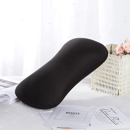 Vista 7 de Almohada de cuello de microcuentas Squishy de 15 x 8 pulgadas, almohadas para dormir de lado para adultos, suave, lavable, diseño ergonómico, cojín