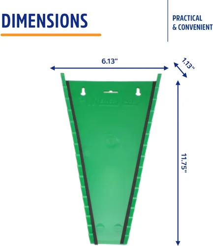 Vista 5 de Protoco 1010 Estante estándar para llaves de 12 piezas, organizador de herramientas para caja de herramientas, carrito de herramientas o montaje