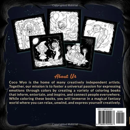 Vista 2 de 30 Days to Halloween Adult Coloring Book with Fun and Spooky Characters, from Witches, Vampires to Ghosts, Jack-o'-lanterns and More