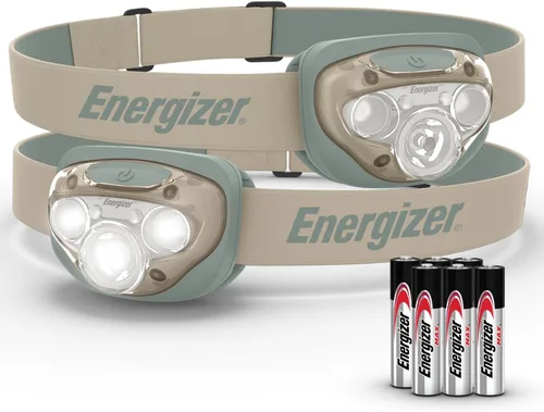 Vista 12 de Energizer Linterna frontal LED PRO (paquete de 2), faros resistentes al agua IPX4, luz de cabeza de alto rendimiento para exteriores, camping