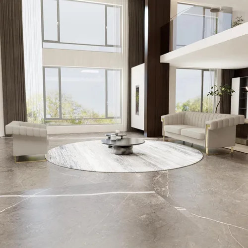 Vista 8 de Sofá de 1 pieza para sala de estar, elegante sofá de terciopelo beige con patas de metal dorado, moderno sofá copetudo de mediados de siglo
