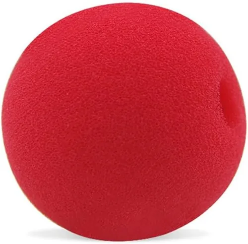 Vista 4 de MOMOMAGE 5 Pcs Red Sponge Clown Nose/Sponge Ball Magic Tricks 5 cm (2 inch) Stage Street Bar Accessories Gimmick Props Comedy Magic Party Shows