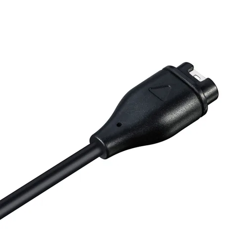 Vista 3 de Kissmart Cargador para Garmin Vivoactive 3, cable de carga de repuesto más un protector de puerto de carga de silicona rojo enchufe antipolvo