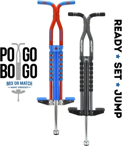 Vista 2 de New Bounce Pogo Stick - Easy Grip Pro Sport PogoStick - Paquete de 2 combo para niños mayores y adolescentes