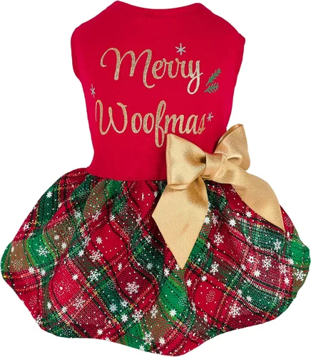 Vista 19 de Fitwarm Ropa de perro 100% algodón American Cutie para el 4 de julio, ropa para perros del Día de los Caídos, vestidos patrióticos, vestido
