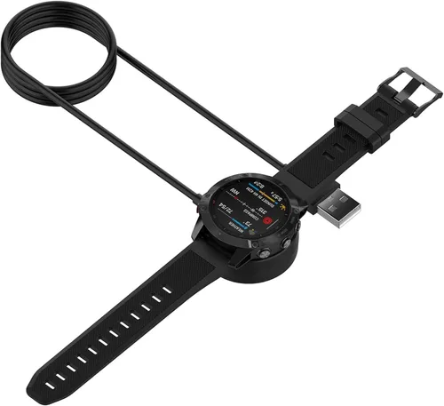 Vista 7 de Garmin - Cargador de reloj, Ankky de 3.3 ft, estación de carga USB compatible con Garmin Vivoactive 3 4 4S/Fenix 6/6S/6X, Fenix 5/5S/5X / Venu Sq