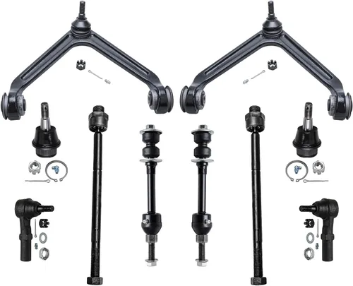 Vista 86 de Detroit Axle - Kit de suspensión frontal de 10 piezas para Jeep 2002-2004 Liberty, 2 brazos de control superiores con rótula 2 rótulas inferiores, 4