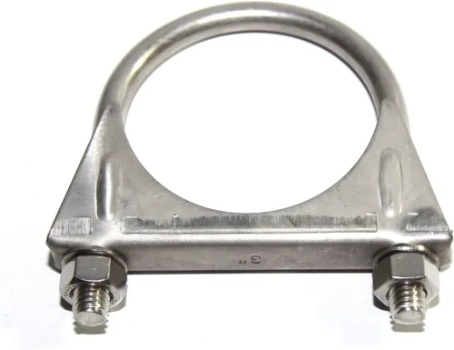 Vista 11 de Abrazadera Universal de Perno en U para Escape de Acero Inoxidable de Servicio Pesado de 1-1/2 Pulgadas, Abrazaderas en U para Silenciador de 1.5