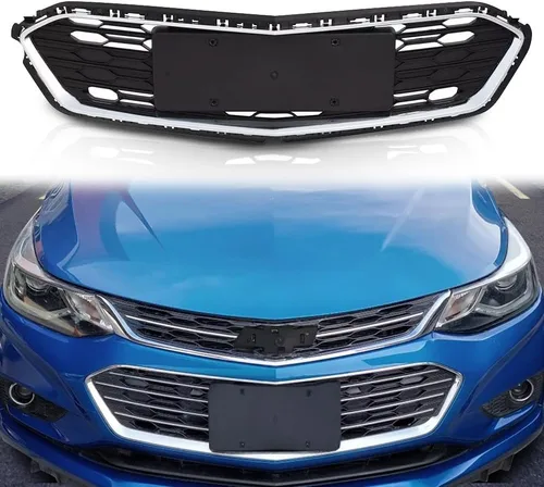Vista 10 de G-PLUS Parachoques delantero inferior rejilla media/inferior compatible con Chevy Cruze 2011 2012 2013 2014 (no compatible con el modelo ECO)