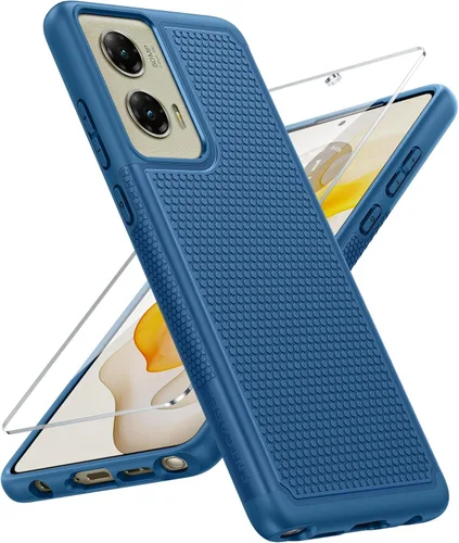 Vista 197 de FNTCASE Funda para Motorola Moto G-Power-5G-2024: funda protectora de doble capa resistente para teléfono celular a prueba de golpes con parte