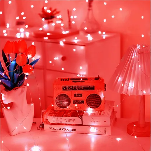 Vista 7 de Luces para botellas, 20 luces LED de corcho para botellas de vino, batería (incluida), guirnalda de luces rojas para bricolaje, tarros, iluminación