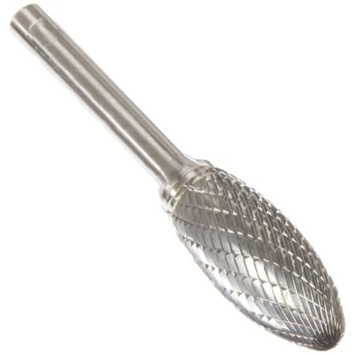 Vista 31 de Drill America SA-1 Rebaba de carburo/lima giratoria cilíndrica de doble corte para amoladora de troquel de 1/4" de diámetro x 5/8" de longitud