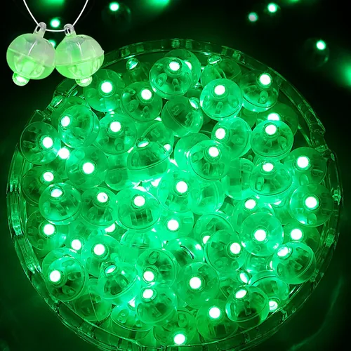 Vista 11 de 50 unidades de luces LED mini, globos LED intermitentes para luces de fiesta de neón, linternas de papel, huevos de Pascua, fiesta de cumpleaños