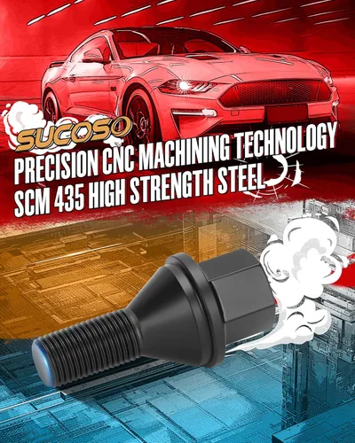 Vista 6 de Pernos de orejeta 12x1.25, tuercas de espárragos de rueda OEM negras compatibles con Jeep Renegade 2015-2025, juego de 20 pernos de orejeta de rueda