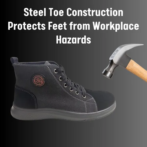 Vista 3 de Ed Hennings Zapatillas deportivas con punta de acero para hombre, para mayor seguridad, comodidad