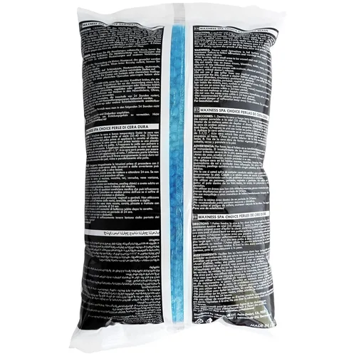 Vista 3 de Waxness Spa Choice - Cuentas de cera dura de gel azul sin colofonia con sales marinas de 2.2 libras