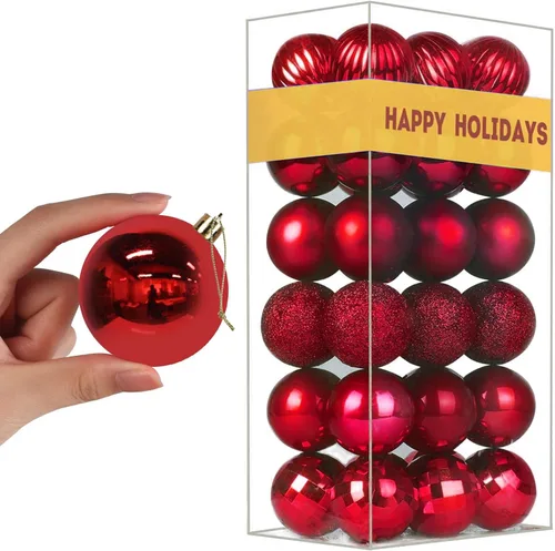 Vista 20 de GameXcel - esferas de Navidad para el árbol de Navidad - Decoraciones navideñas que no se rompen, unas perfectas esferas colgantes