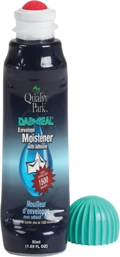 Vista 3 de Quality Park - Humedecedor de sobres Dab-N-Seal con adhesivo, botella de 50 ml (1.7 onzas), 4 paquetes (46071)