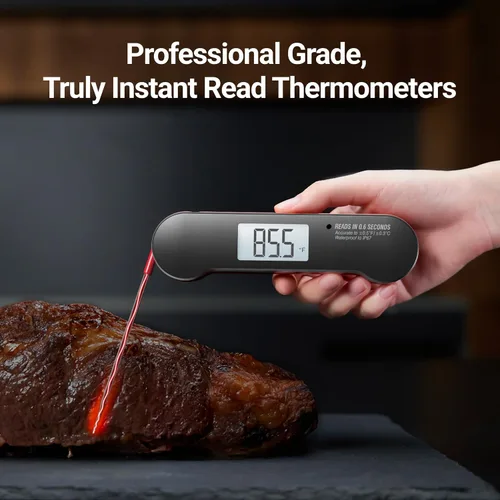 Vista 5 de ThermoMaven Termómetro profesional para carne, lectura instantánea de 0.6 segundos, precisión certificada NIST de ± 0.5 ℉, impermeable IP67