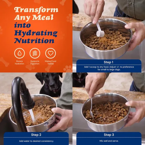 Vista 9 de CLEAR CONSCIENCE PET Arfredo SuperGravy - Comida natural para perros, mezcla de caldo de hidratación, condimento para croquetas sin gluten y granos