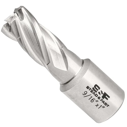 Vista 22 de S&F STEAD & FAST Cortador Anular, 1" de Diámetro x 1" de Profundidad de Corte para Prensa de Taladro Magnético, Broca de Taladro Magnético