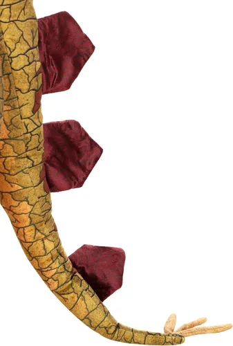 Vista 8 de Disfraz de dinosaurio de estegosaurio espinoso para niños, Marrón
