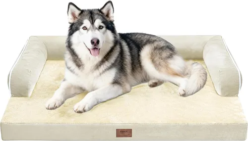 Vista 77 de Cama ortopédica impermeable para perros pequeños, cama para perros de tamaño mediano, cómoda cama para mascotas y gatos con lados, funda extraíble