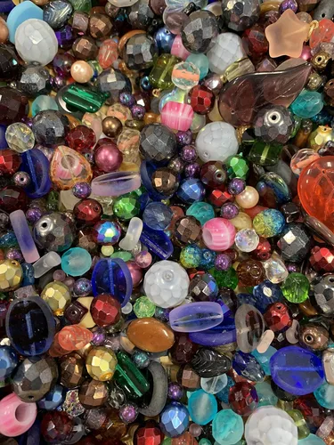 Cuentas de vidrio surtidas para hacer joyas, trabajos de lámpara de bricolaje, artes y manualidades, y arte decorativo de pasatiempos, mezcla de
