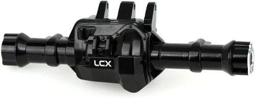 Vista 7 de LCX Racing 1/10th RC Crawler Car CNC mecanizado carcasa de eje trasero w/Diff cubierta PVD recubrimiento para TRX-4, actualizaciones piezas