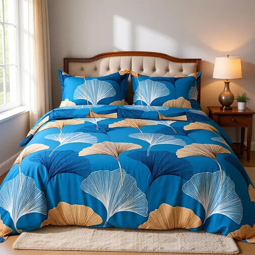 Vista 44 de Helthep Funda de edredón floral tamaño Queen, 100% algodón con estampado de hojas tropicales, funda de edredón botánica con estampado de árbol