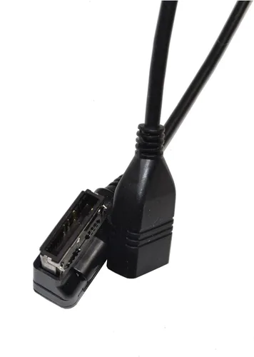 Vista 2 de HQRP Adaptador de cable MDI MMI/USB compatible con Volkswagen Sharan, Touran, Tiguan, Touareg, Audio MP3 Music Interface Adapter