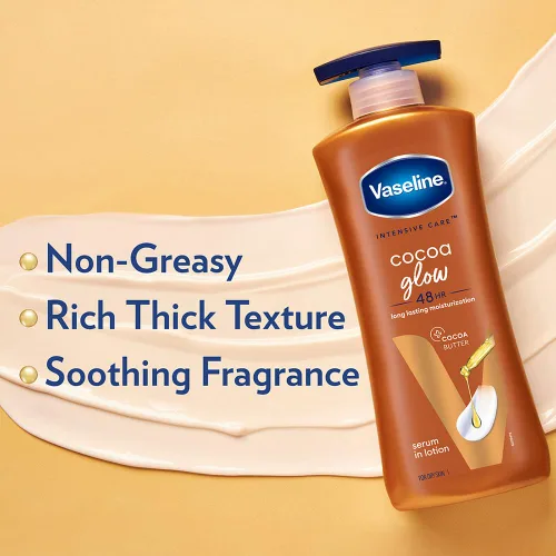 Vista 6 de Vaseline Intensive Care Cocoa Glow Loción Corporal, 13.5 fl oz