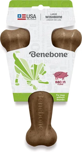Vista 3 de Benebone JUMBO Bacon Flavored Wishbone Chew Toy