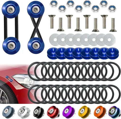 Vista 18 de BFXM Clips de parachoques universales, kit de liberación rápida para parachoques delantero y trasero, soportes de parachoques para automóviles