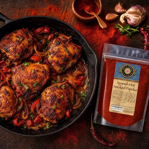Vista 2 de Spice Appeal Pimentón ahumado caliente español en bolsa resellable para mantenerse fresco, 4 oz Stay fresh packaging preserves fiery wood fire