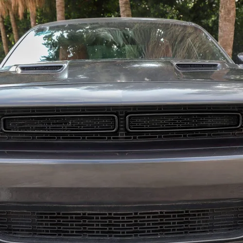 Vista 4 de Voodonala para Challenger Insertos de Rejilla Frontal de Radiador, Adornos de Parrilla para 2015-2025+ Dodge Challenger Accesorios Exteriores, ABS