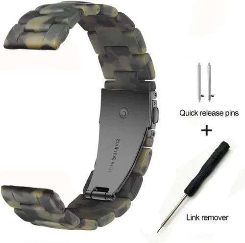 Vista 3 de Correa compatible con Samsung Galaxy Watch 6/6 Classic/Galaxy Watch 5/5 Pro / 4/4 Classic / 3 de 1.61 pulgadas / Active 2, correa de repuesto