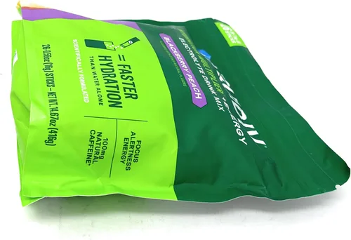 Vista 7 de Liquid I.V. Multiplicador de hidratación + mezcla de bebida energética, BlackBerry Peach (paquete de 26)