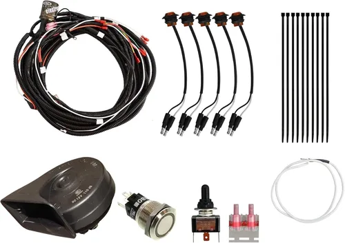 Vista 5 de SuperATV Kit de señal de giro para Polaris Ranger XP 900 Crew (2014-2019) con interruptor de columna de dirección y bocina adjunta