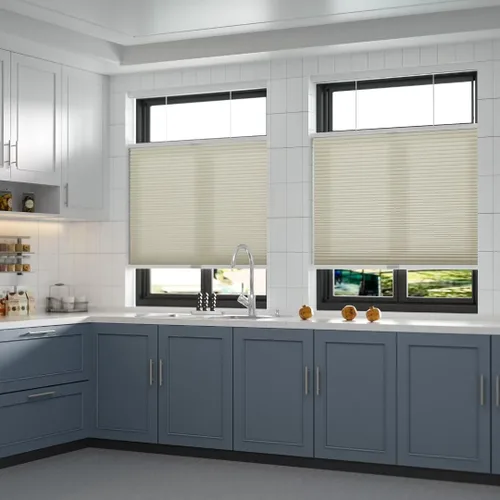 Vista 72 de Changshade Persianas Celulares Opacas sin Cordón, Persianas de Arriba hacia Abajo y de Abajo hacia Arriba para Ventanas, Persianas de Ventana