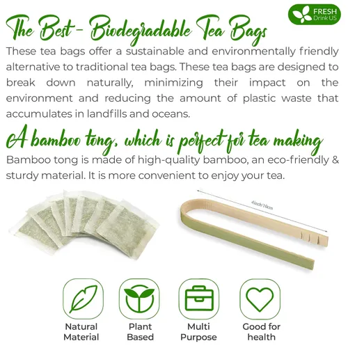 Vista 462 de FreshDrinkUS, 135 bolsas de té de jengibre y cúrcuma premium, ingredientes 100% naturales, mezcla hecha a mano de té de hierbas de cúrcuma