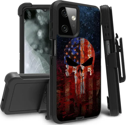 Vista 79 de Funda para Motorola Edge 2021 / Moto Edge 5G UW, protección resistente de 3 capas híbridas a prueba de golpes con funda de clip para cinturón